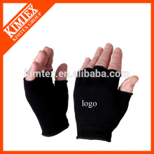 2015 Unisex atacado acrílico personalizado malha luvas fingerless bebida